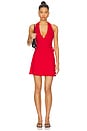 view 1 of 3 Evening Cloud Knit Wrap Dress in Cherry