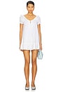 view 1 of 4 Sunday Morning Poplin Mini Dress in Angel's Meadow