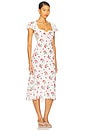 view 2 of 3 Delicate Crepe Midi Dress in Cherry Flower