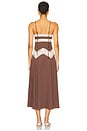 view 3 of 3 Ethereal Satin Maxi Dress in Chocolate Dot
