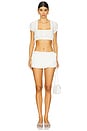 view 5 of 6 LITTLE MISS 반바지 in Salt Air Eyelet