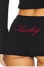view 7 of 7 X Bella Hadid Bradley Knit Short in Lone Star Black