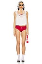 view 5 of 6 X Bella Hadid Bluebell Rib Short in Cardinal