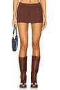view 1 of 6 Marialla Cable Knit Skort in Brown Sugar