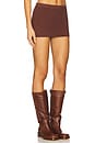 view 2 of 6 Marialla Cable Knit Skort in Brown Sugar