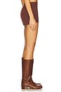 view 3 of 6 Marialla Cable Knit Skort in Brown Sugar
