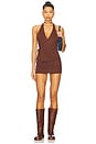 view 5 of 6 Marialla Cable Knit Skort in Brown Sugar
