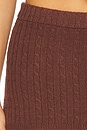 view 6 of 6 Marialla Cable Knit Skort in Brown Sugar