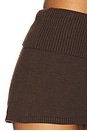 view 6 of 6 Briar Cloud Knit Skort in Chocolate Brown