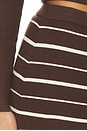 view 6 of 6 Marialla Cloud Knit Skort in Amber Stripe