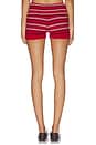 view 4 of 6 Estelle Cloud Knit Short in Strawberry Stripe