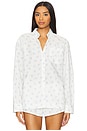 view 1 of 5 Ralph Polin Sleep Shirt in Periwinkle Print