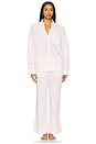 view 4 of 4 Easy Poplin Sleep Pants in Pink Stripe
