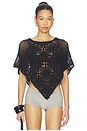 view 1 of 4 Sophie Crochet Poncho in Black