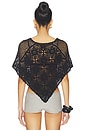 view 3 of 4 Sophie Crochet Poncho in Black