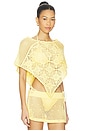 view 2 of 4 Sophie Crochet Poncho in Whipped Butter