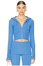 view 1 of 4 Aimee Cloud Knit Hoodie in Blue Moon