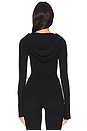 view 3 of 4 Aimee Cloud Knit Hoodie in Black