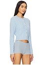 view 2 of 5 Dudley Cable Knit Cardigan in Dew Drop