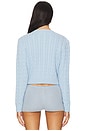 view 3 of 5 Dudley Cable Knit Cardigan in Dew Drop