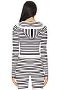 view 3 of 5 Aimee Knit Hoodie in Starlit Stripe