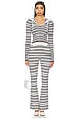 view 4 of 5 Aimee Knit Hoodie in Starlit Stripe
