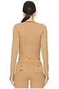 view 3 of 4 X Bella Hadid Texas Knit Cardigan in Caramel