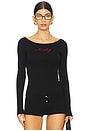 view 1 of 4 X Bella Hadid Theo Knit Sweater in Lone Star Black