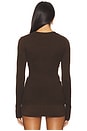 view 3 of 4 Sienna Cloud Knit Sweater in Chocolate Brown