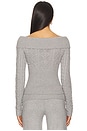 view 3 of 4 Jazz Cable Knit Sweater in Cloud Cover