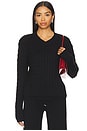 view 1 of 4 Prince Cable Knit Sweater in Black