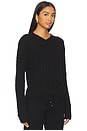 view 2 of 4 Prince Cable Knit Sweater in Black