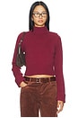 view 1 of 4 Laurel Cloud Knit Turtleneck Sweater in Rosewood
