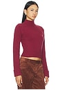 view 2 of 4 Laurel Cloud Knit Turtleneck Sweater in Rosewood