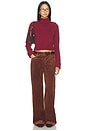 view 4 of 4 Laurel Cloud Knit Turtleneck Sweater in Rosewood