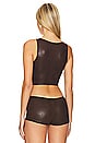 view 3 of 4 x REVOLVE Mirage Leather Vest in Cocoa