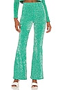view 1 of 5 Johnson Terry Lurex Pant in Mistletoe Green