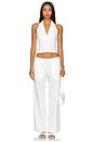 view 5 of 6 Daisy Poplin Pant in White