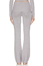 view 4 of 6 PANTALON EN MAILLE AVEC REVERS in Heather Grey