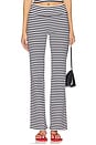 view 1 of 6 Bambi Rib Pant in Silhouette Stripe