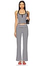view 5 of 6 Bambi Rib Pant in Silhouette Stripe