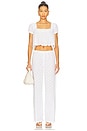 view 5 of 6 Princess Eyelet Pant in Daisy Eyelet in White Eyelet