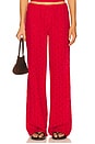 view 1 of 6 Princess Eyelet Pant in Red Rose