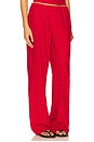view 2 of 6 Princess Eyelet Pant in Red Rose