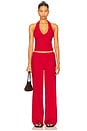 view 5 of 6 Princess Eyelet Pant in Red Rose