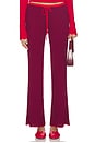 view 1 of 6 PANTALON LOCHLIN CASHMERE in Pomegranate