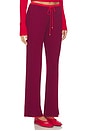 view 2 of 6 PANTALON LOCHLIN CASHMERE in Pomegranate