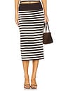 view 1 of 6 X Bella Hadid Tucker Midi Skirt in Cowboy Stripe