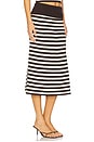 view 2 of 6 X Bella Hadid Tucker Midi Skirt in Cowboy Stripe