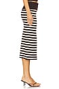 view 3 of 6 X Bella Hadid Tucker Midi Skirt in Cowboy Stripe